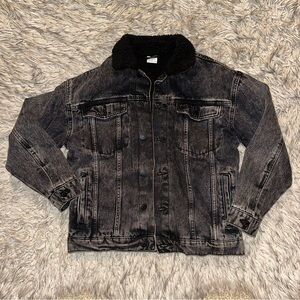 Zara Kids unisex Sherpa Jean Jacket.